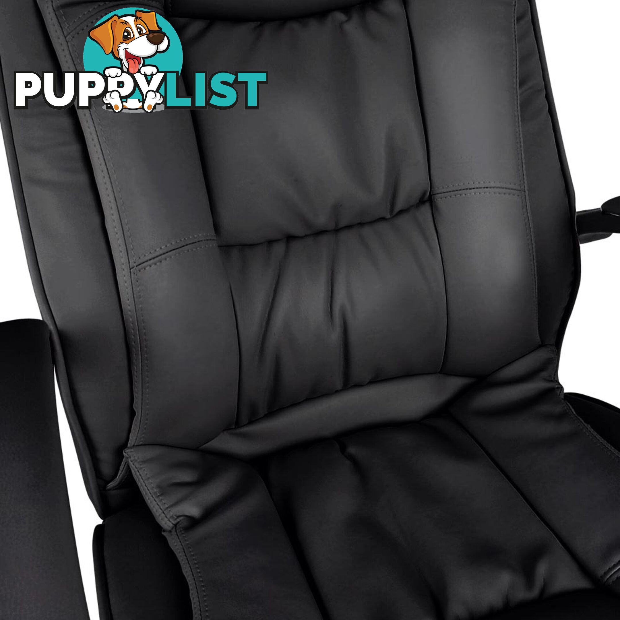 Executive PU Leather Office Computer Chair Black