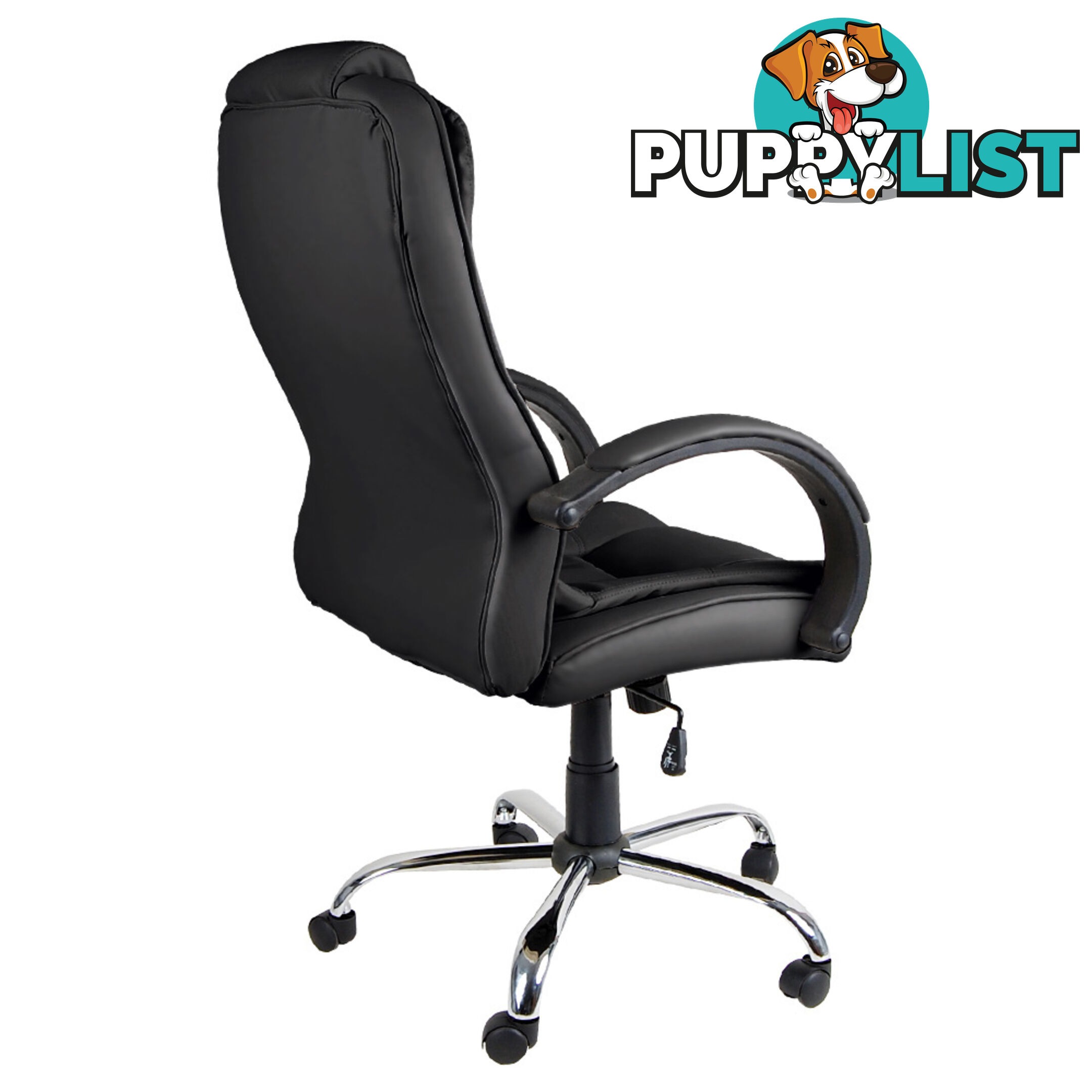 Executive PU Leather Office Computer Chair Black