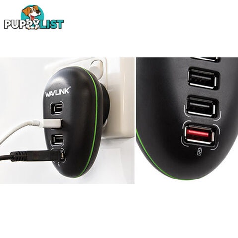 Portable 4 Port USB Charge Station including a 2.4A Fast-charging Port