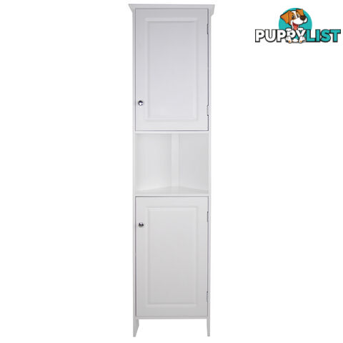 Dignity Tall Corner Cupboard with 2 Doors in WHITE