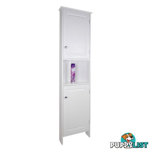 Dignity Tall Corner Cupboard with 2 Doors in WHITE