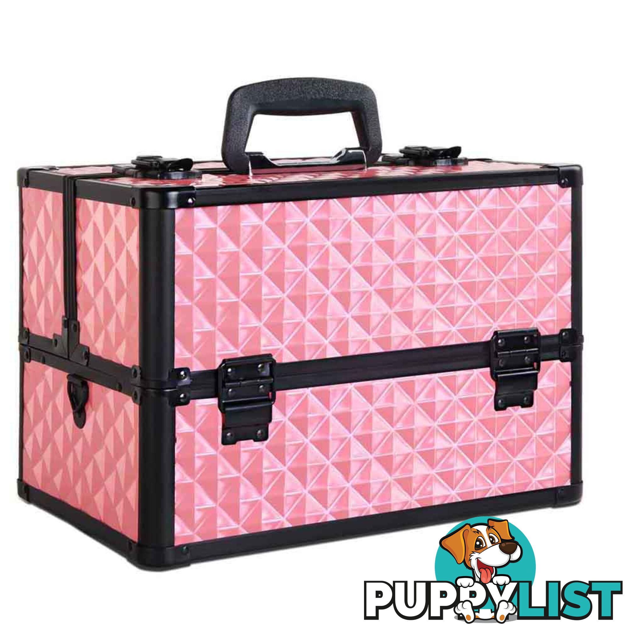 Portable Cosmetic Beauty Make Up Carry Case Box Pink