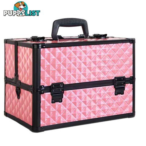 Portable Cosmetic Beauty Make Up Carry Case Box Pink