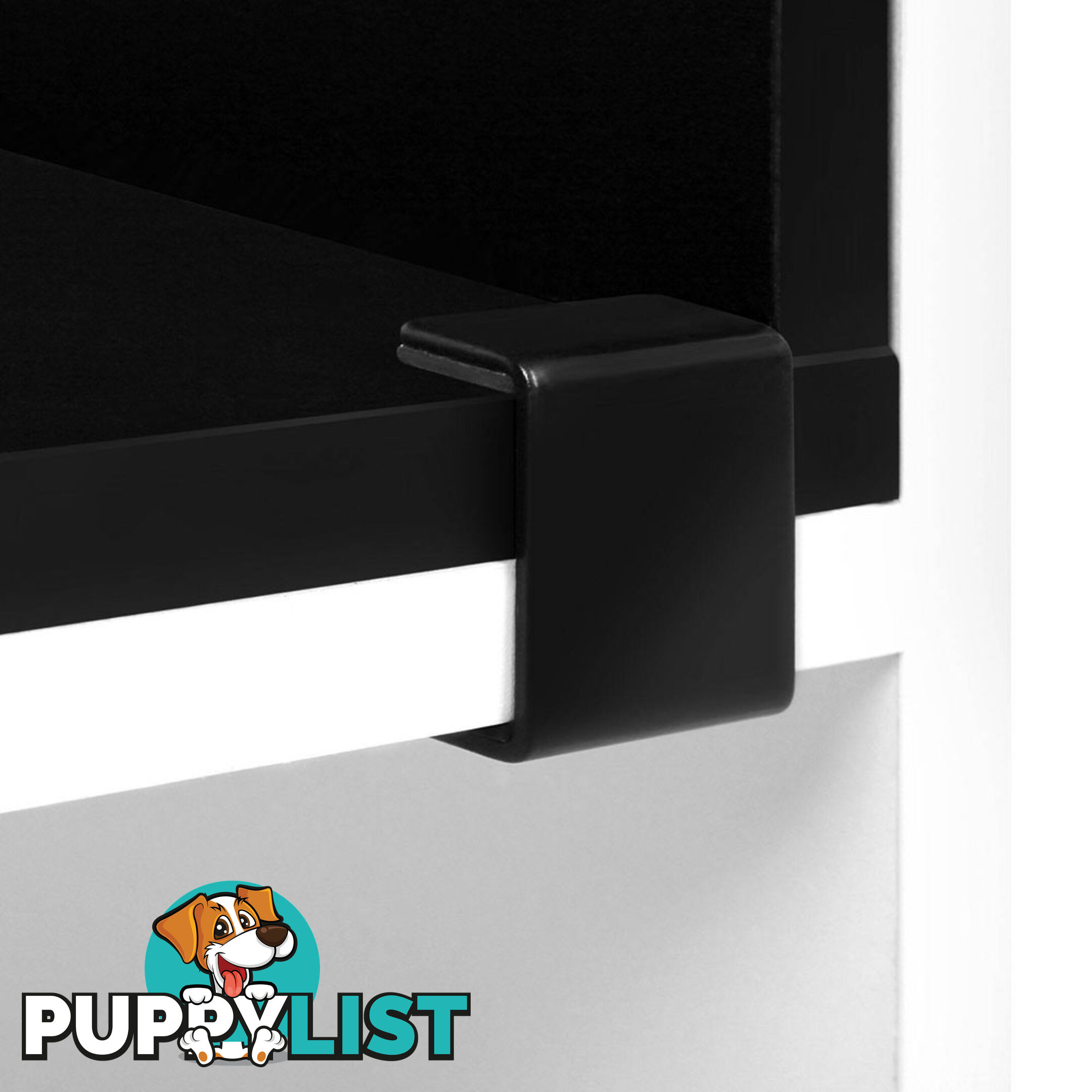 DIY L Shaped Display Shelf - Black