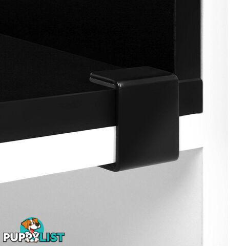 DIY L Shaped Display Shelf - Black