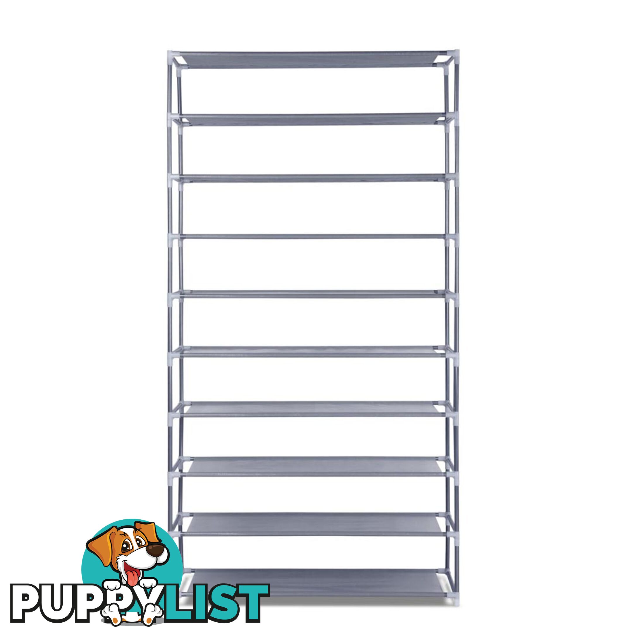 10 Tiers Stackable Shoe Storage Rack _ 159cm