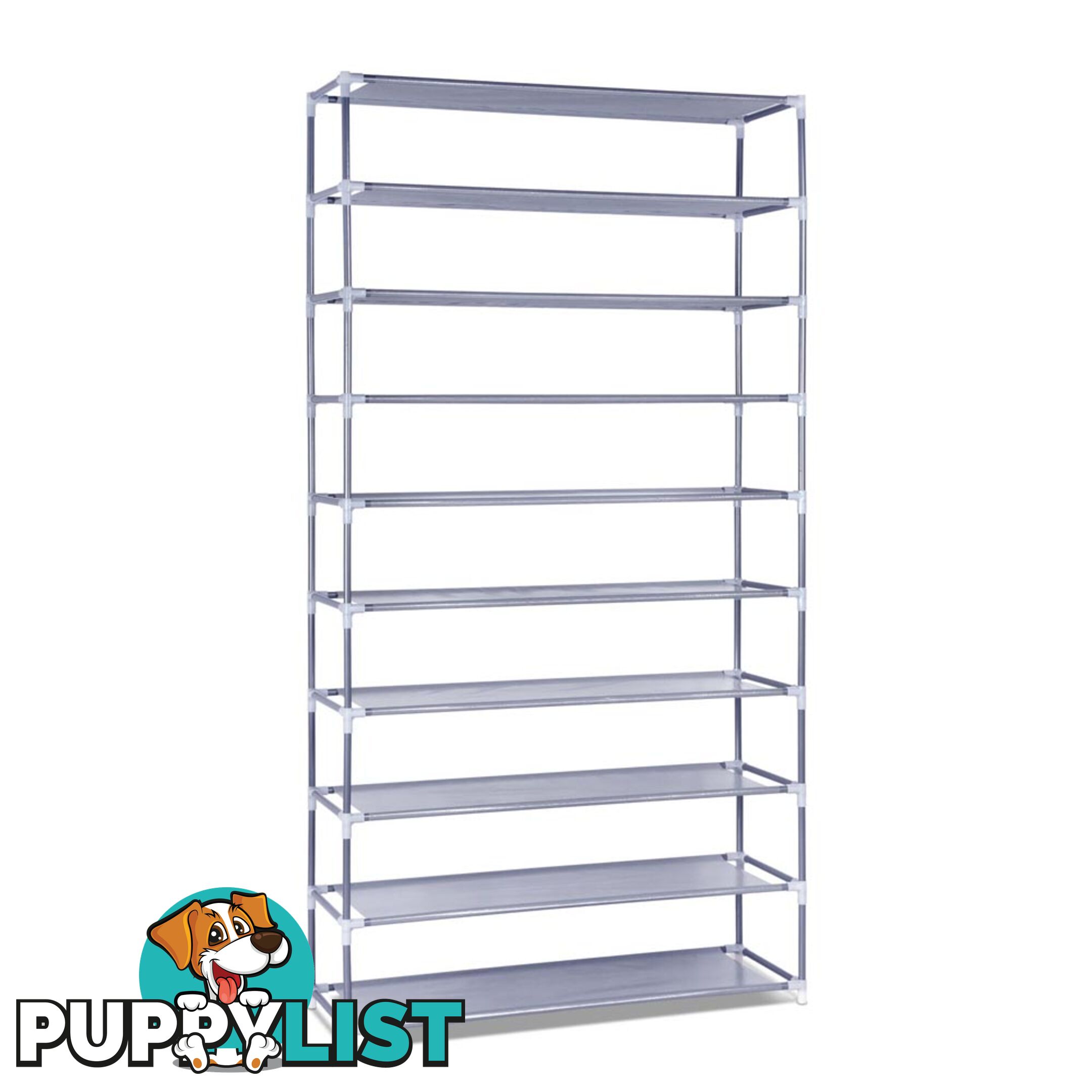 10 Tiers Stackable Shoe Storage Rack _ 159cm