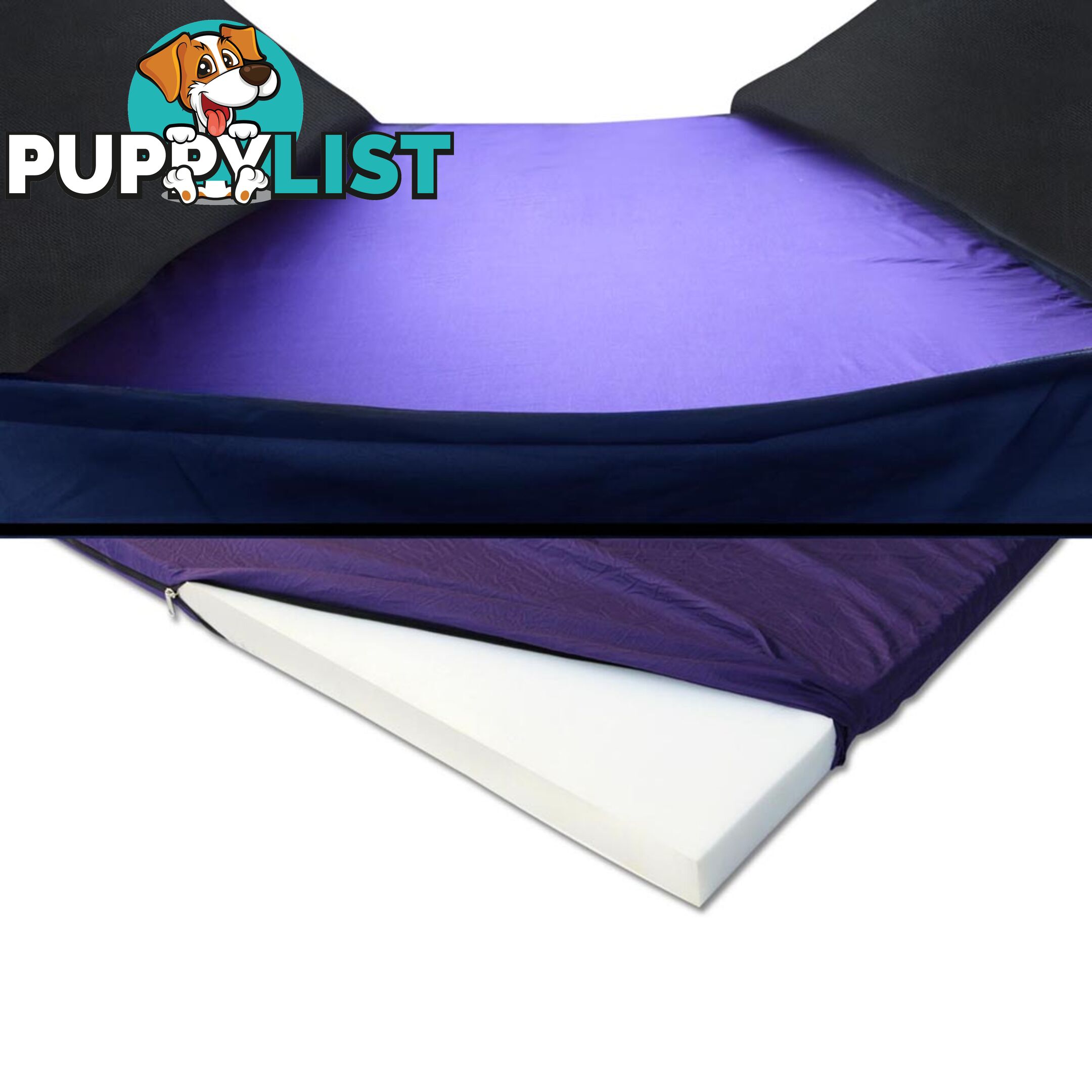 King Single Camping Canvas Swag with Mattress and Air Pillow - Blue