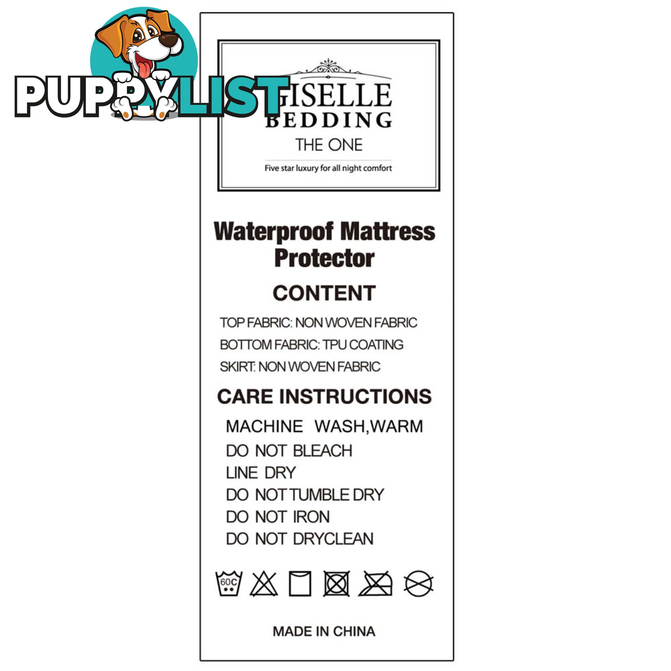 Waterproof Non-Woven Mattress Protector - King Single