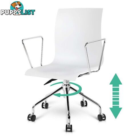 Modern Office Chair with Armrests White