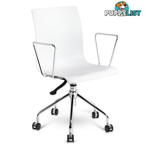 Modern Office Chair with Armrests White