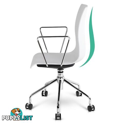 Modern Office Chair with Armrests White