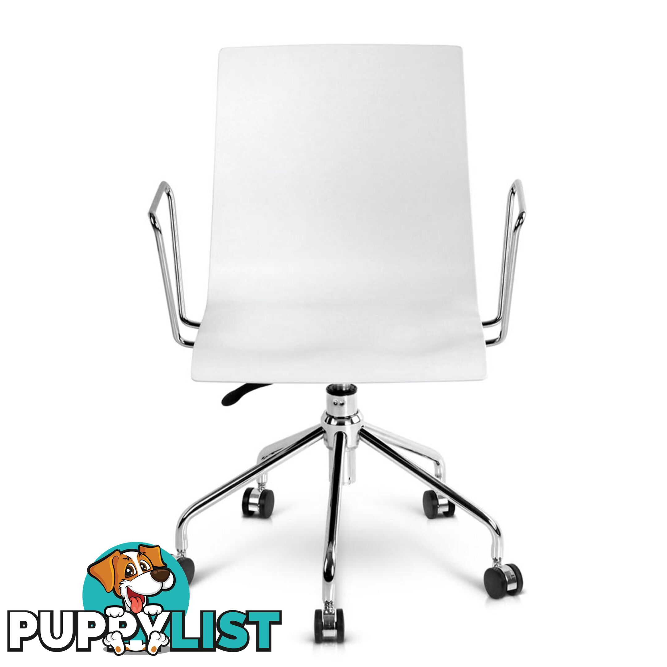 Modern Office Chair with Armrests White