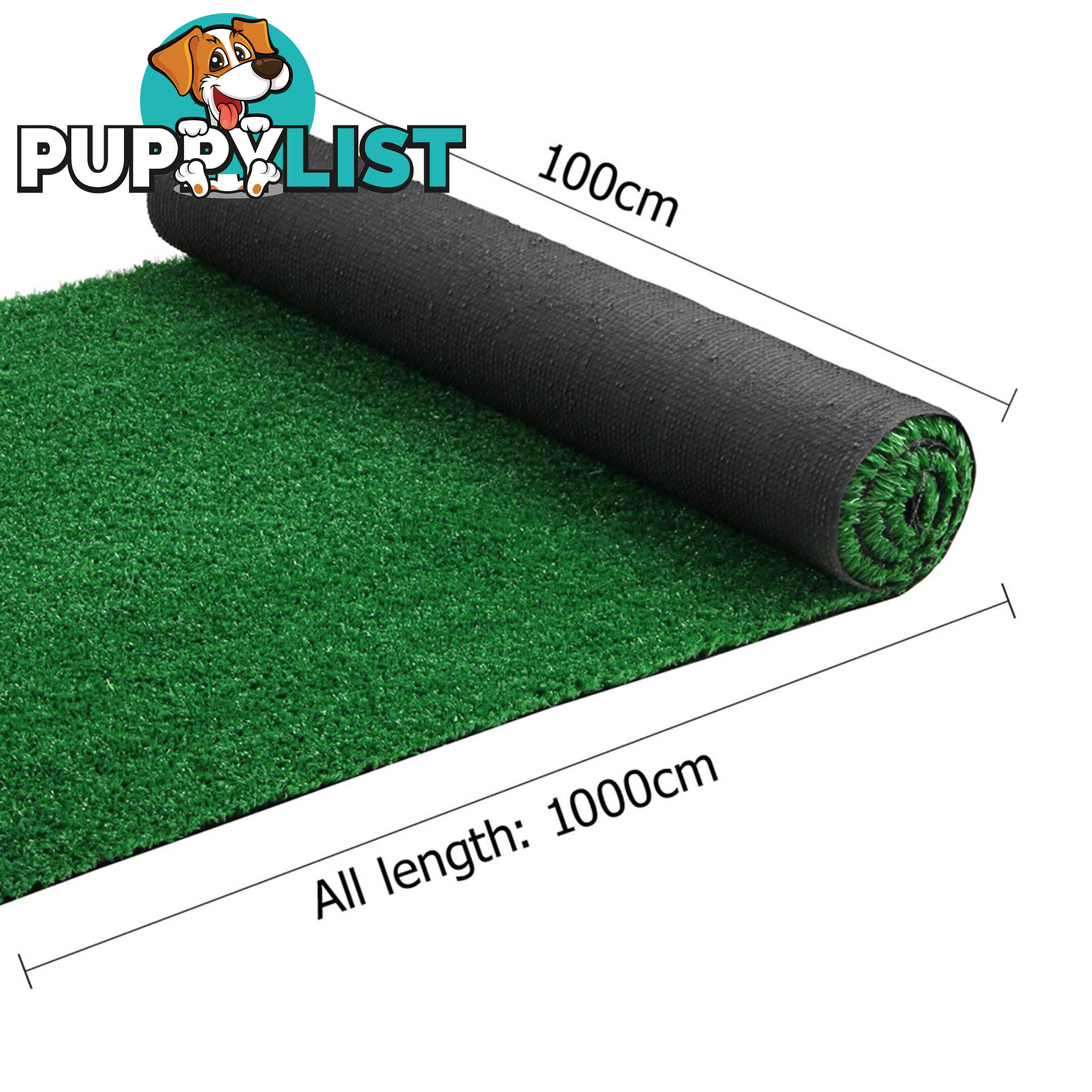 Artificial Grass 10 SQM Polyethylene Lawn Flooring 15mm Green