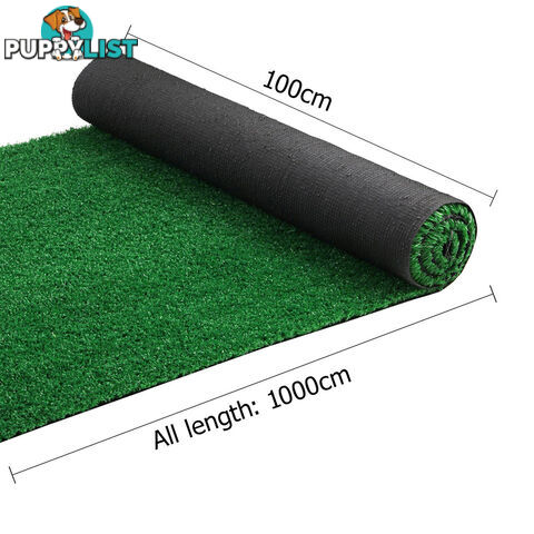 Artificial Grass 10 SQM Polyethylene Lawn Flooring 15mm Green