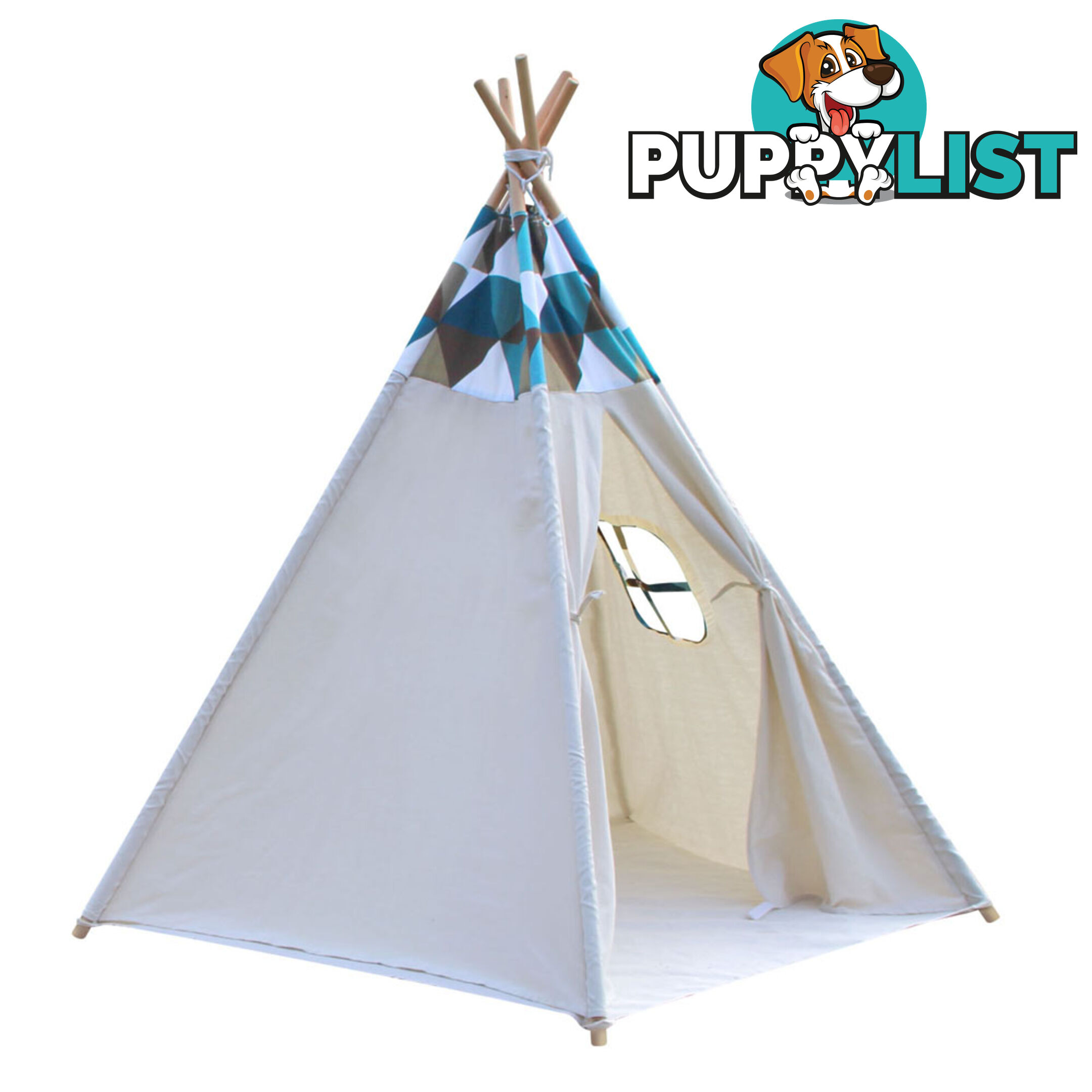 5 Poles Teepee Tent w/ Storage Bag