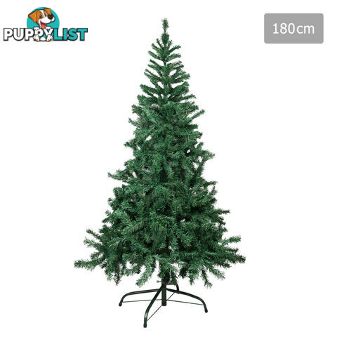 Christmas Tree w/ Ornament 180cm Green