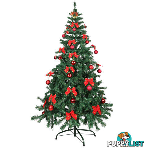 Christmas Tree w/ Ornament 180cm Green