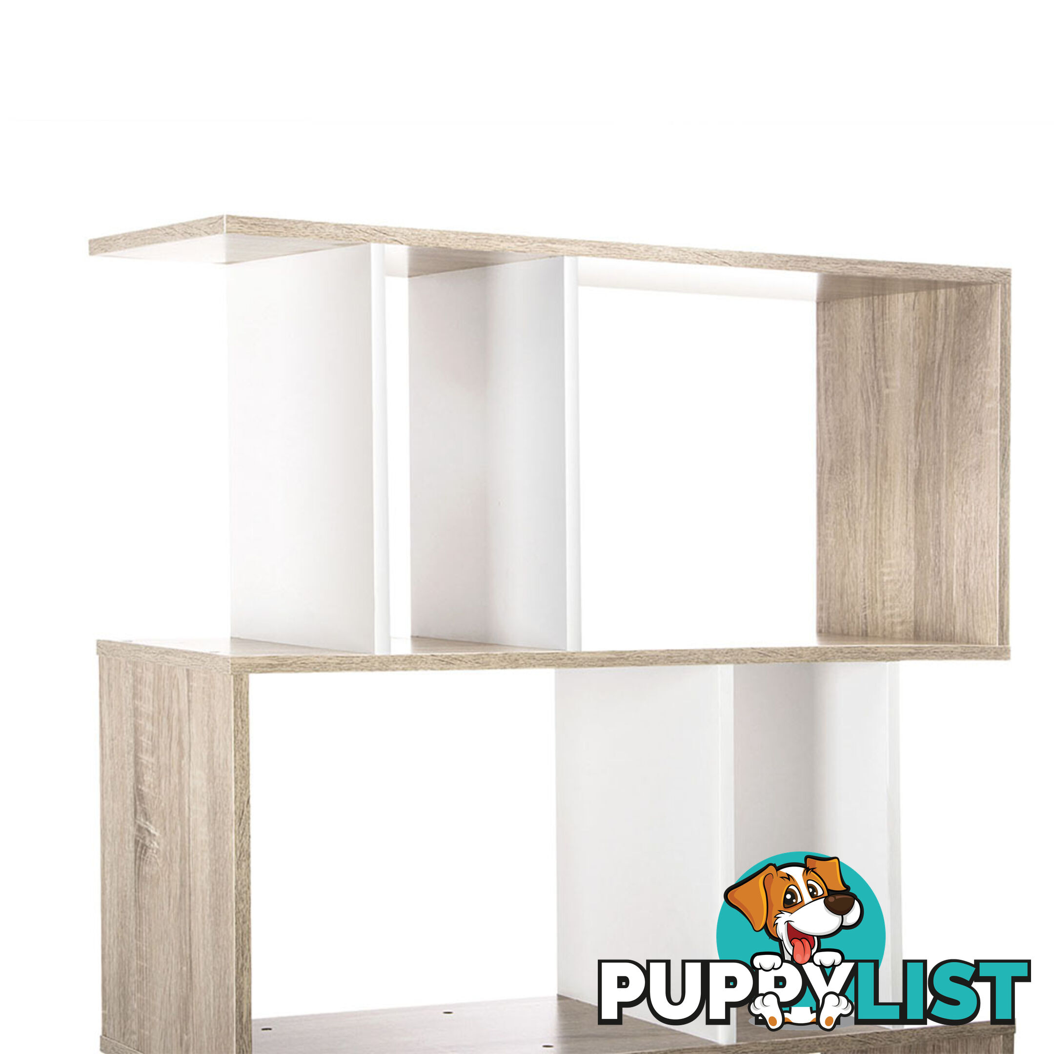 5 Tier Display/Book/Storage Shelf Unit White Brown