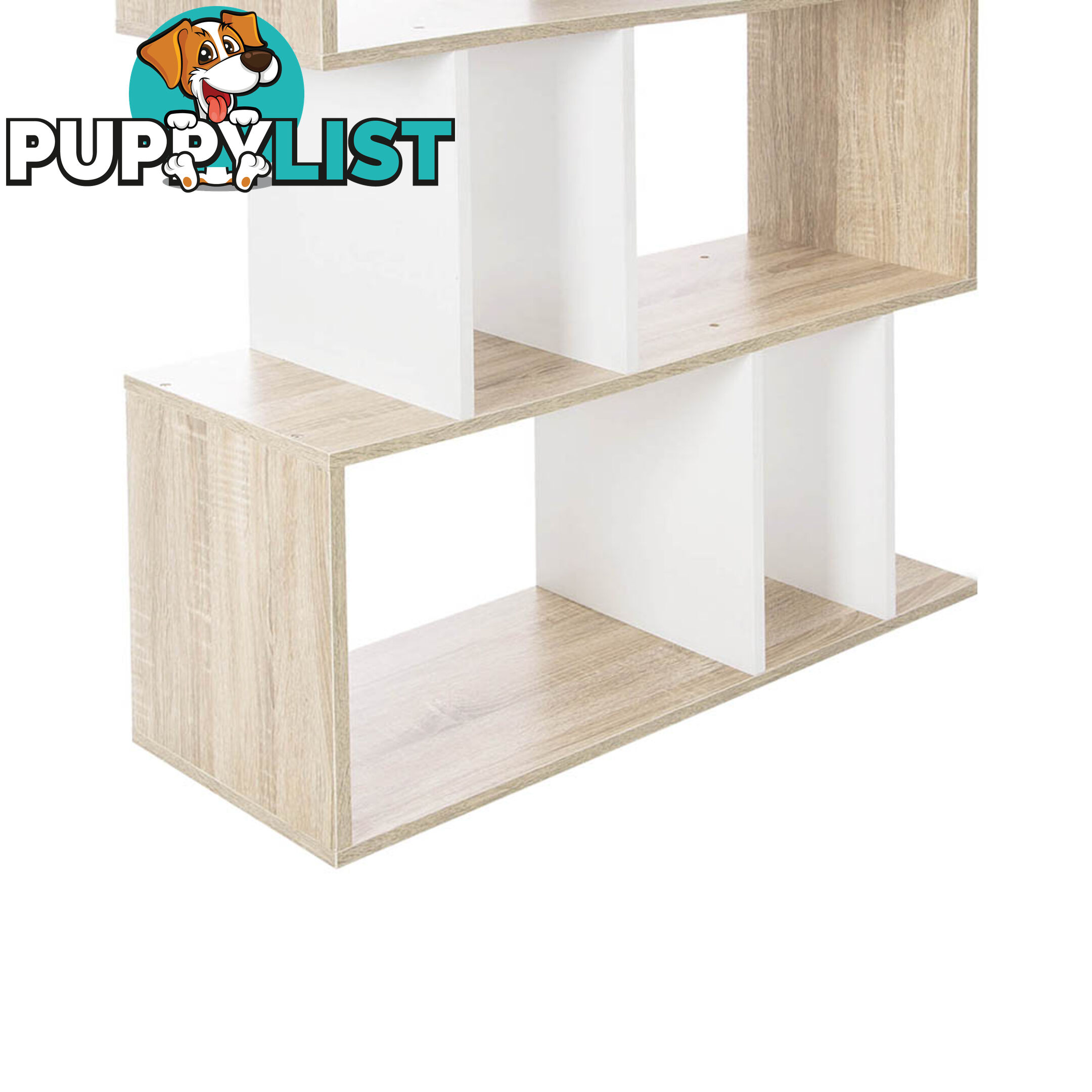 5 Tier Display/Book/Storage Shelf Unit White Brown