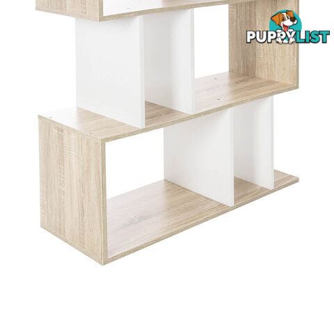 5 Tier Display/Book/Storage Shelf Unit White Brown