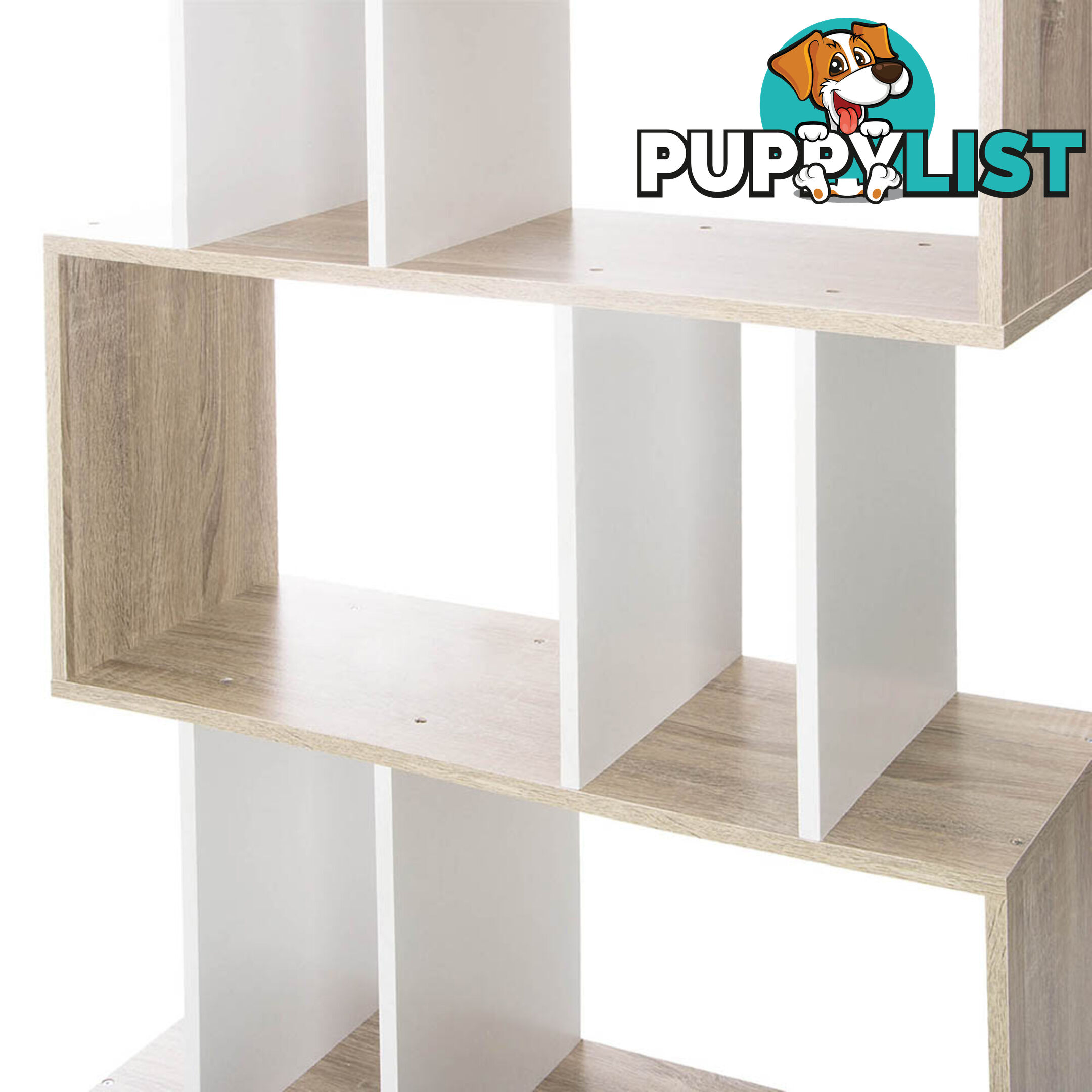 5 Tier Display/Book/Storage Shelf Unit White Brown