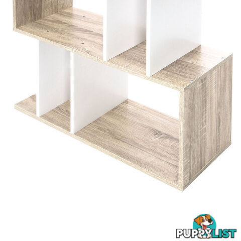 5 Tier Display/Book/Storage Shelf Unit White Brown