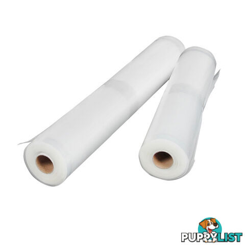 2x Vacuum Food Sealer Storage Rolls 22cm 28 cm