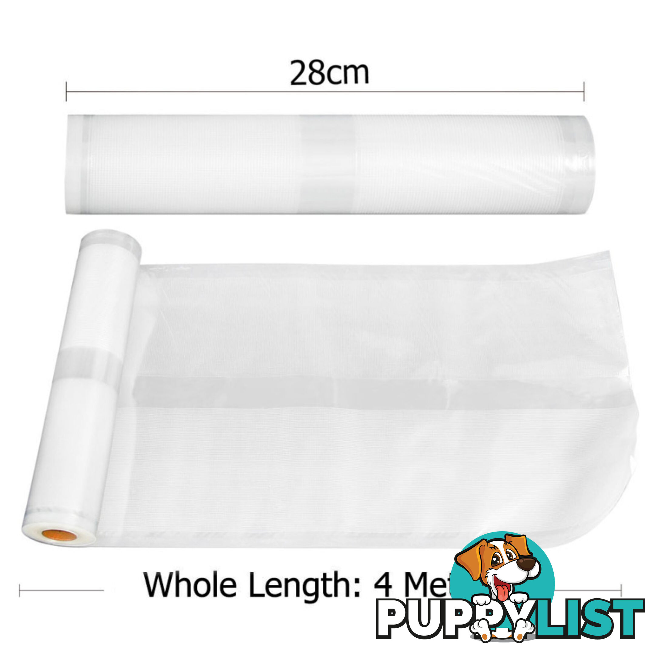 2x Vacuum Food Sealer Storage Rolls 22cm 28 cm