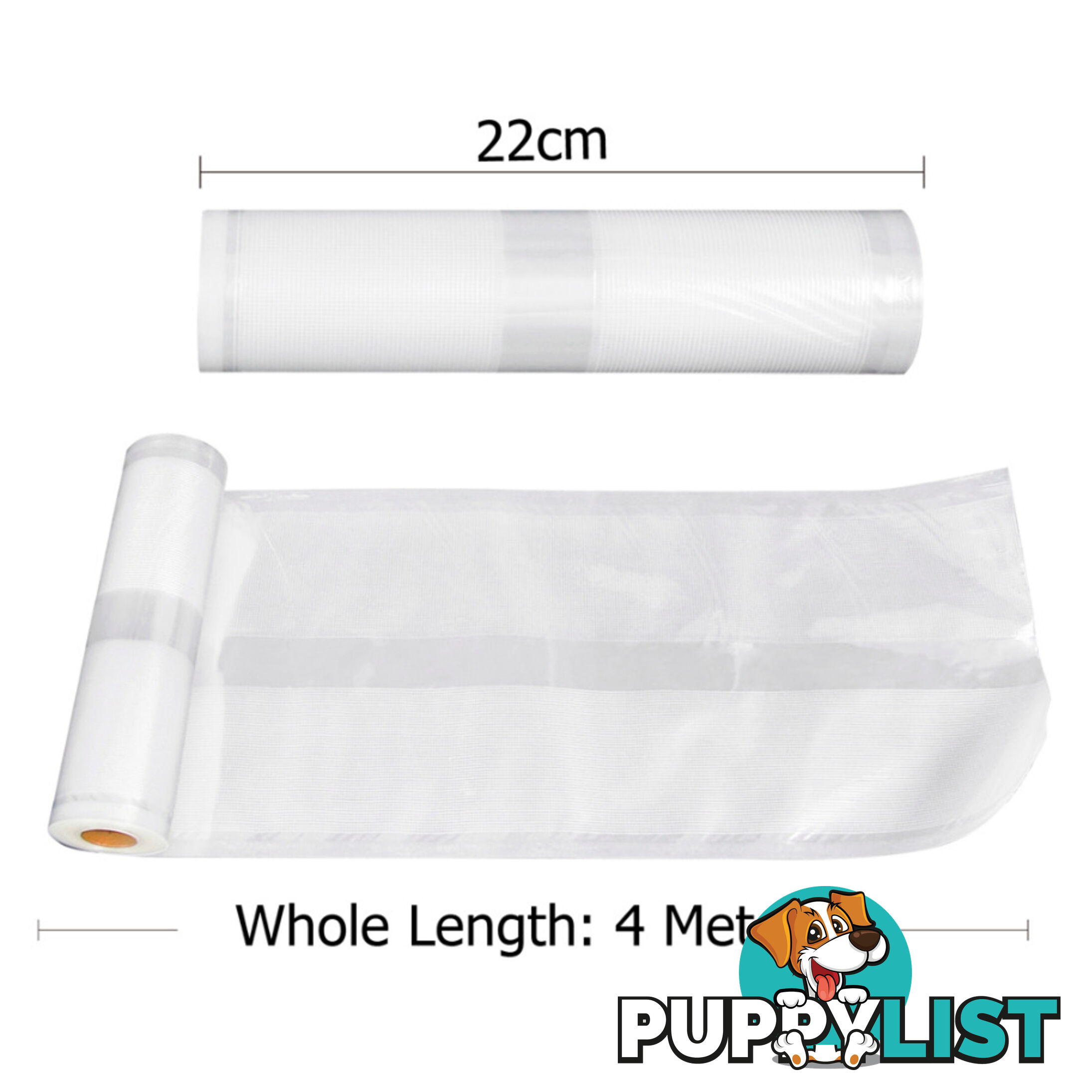 2x Vacuum Food Sealer Storage Rolls 22cm 28 cm