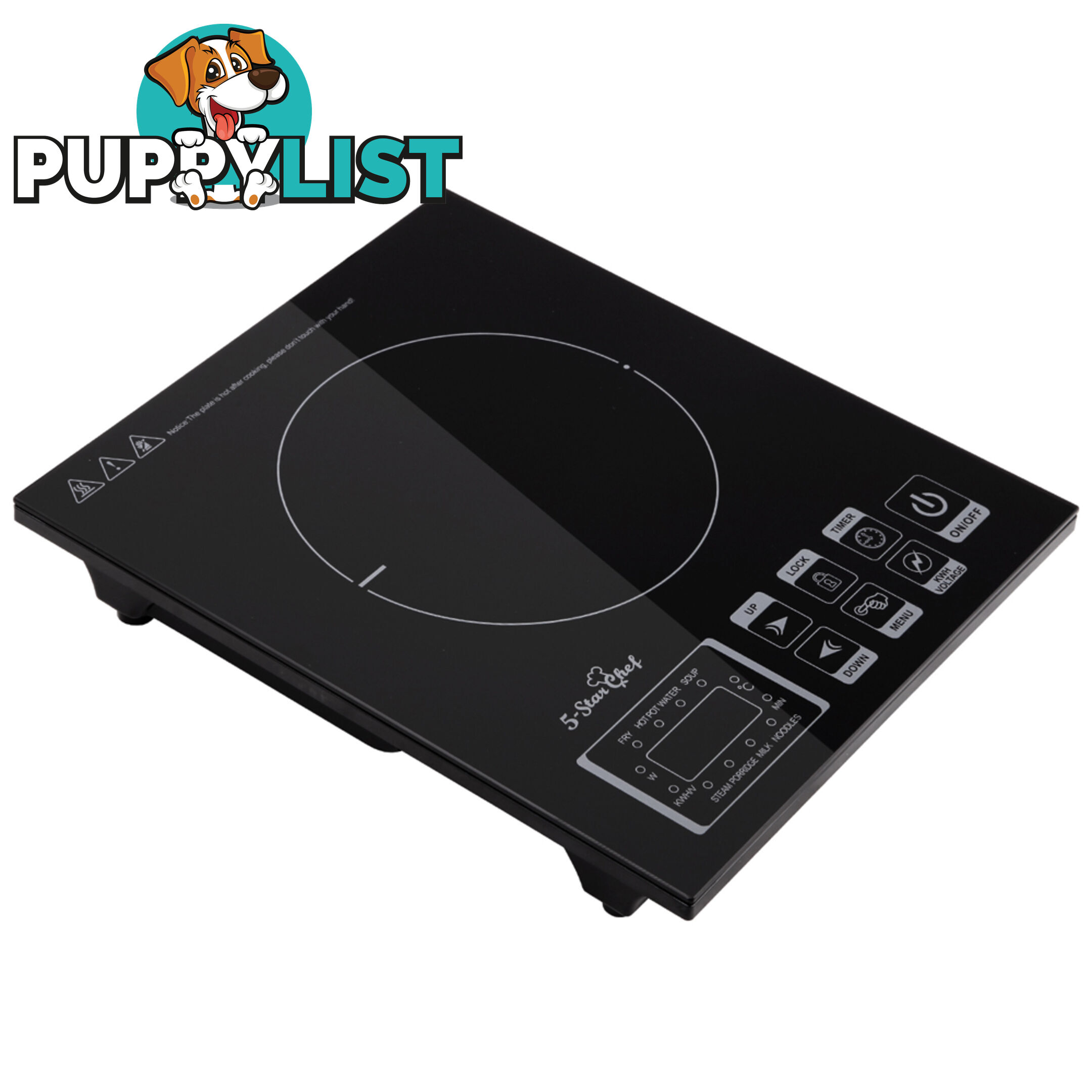 5 Star Chef Induction Cooktop w/ Digital Display Hotplate