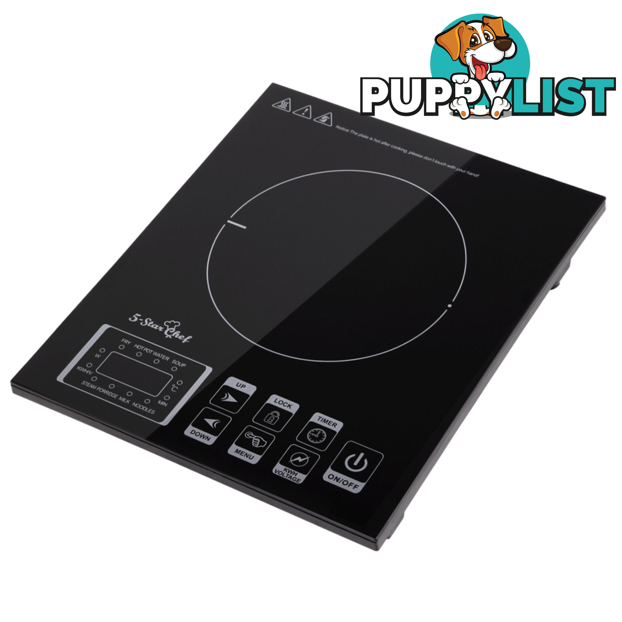 5 Star Chef Induction Cooktop w/ Digital Display Hotplate