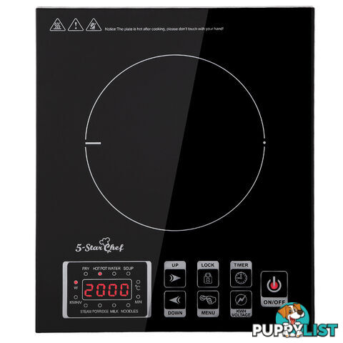 5 Star Chef Induction Cooktop w/ Digital Display Hotplate