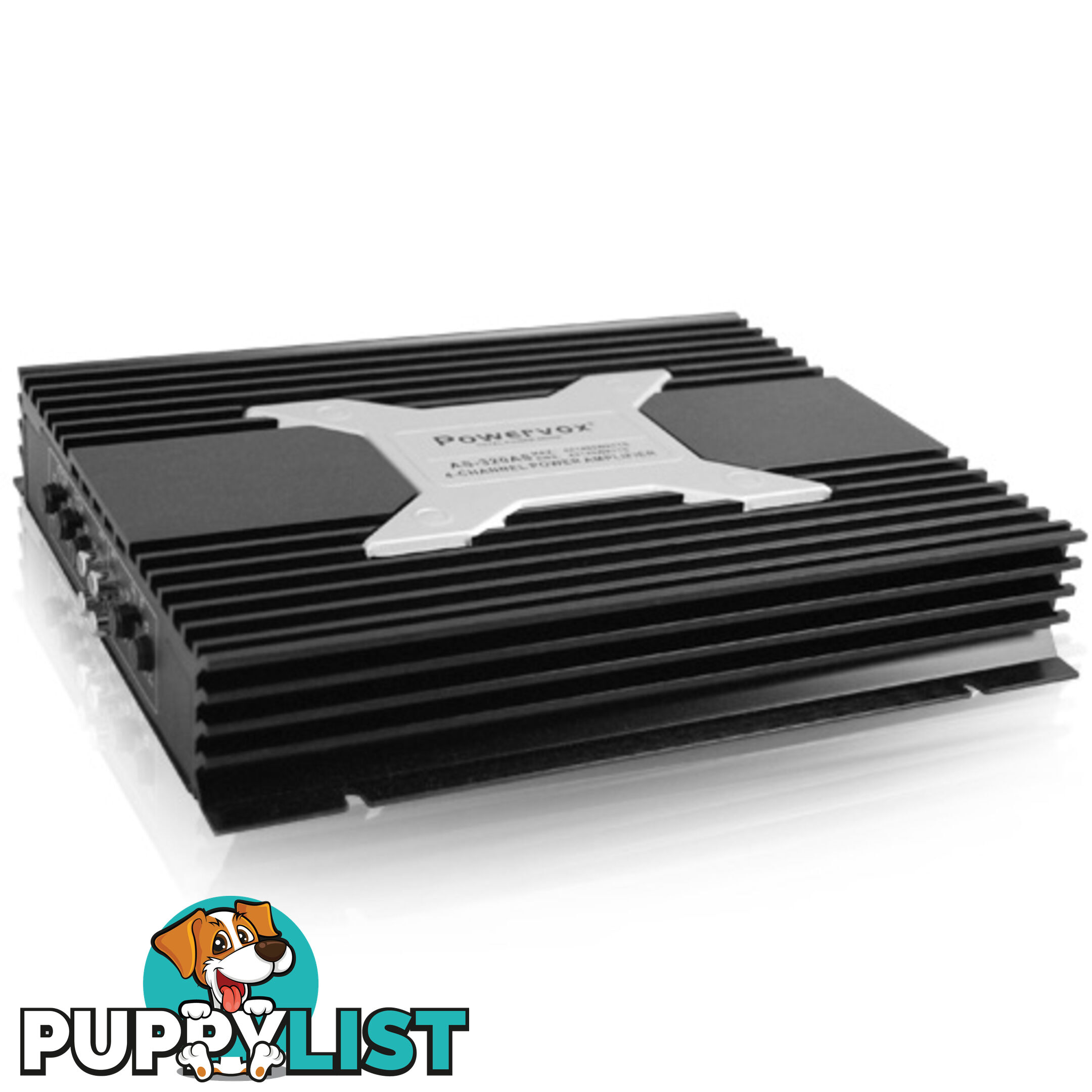 New PowerVox 5600 Watt 4 Channel Car Amplifier Black