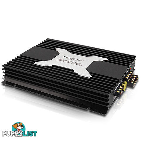 New PowerVox 5600 Watt 4 Channel Car Amplifier Black