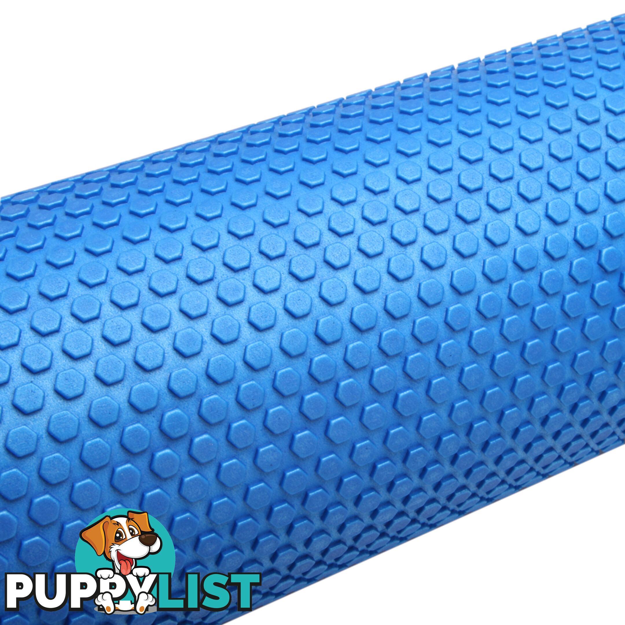 Yoga Gym Pilates EVA Stick Foam Roller Blue 90 x 15cm