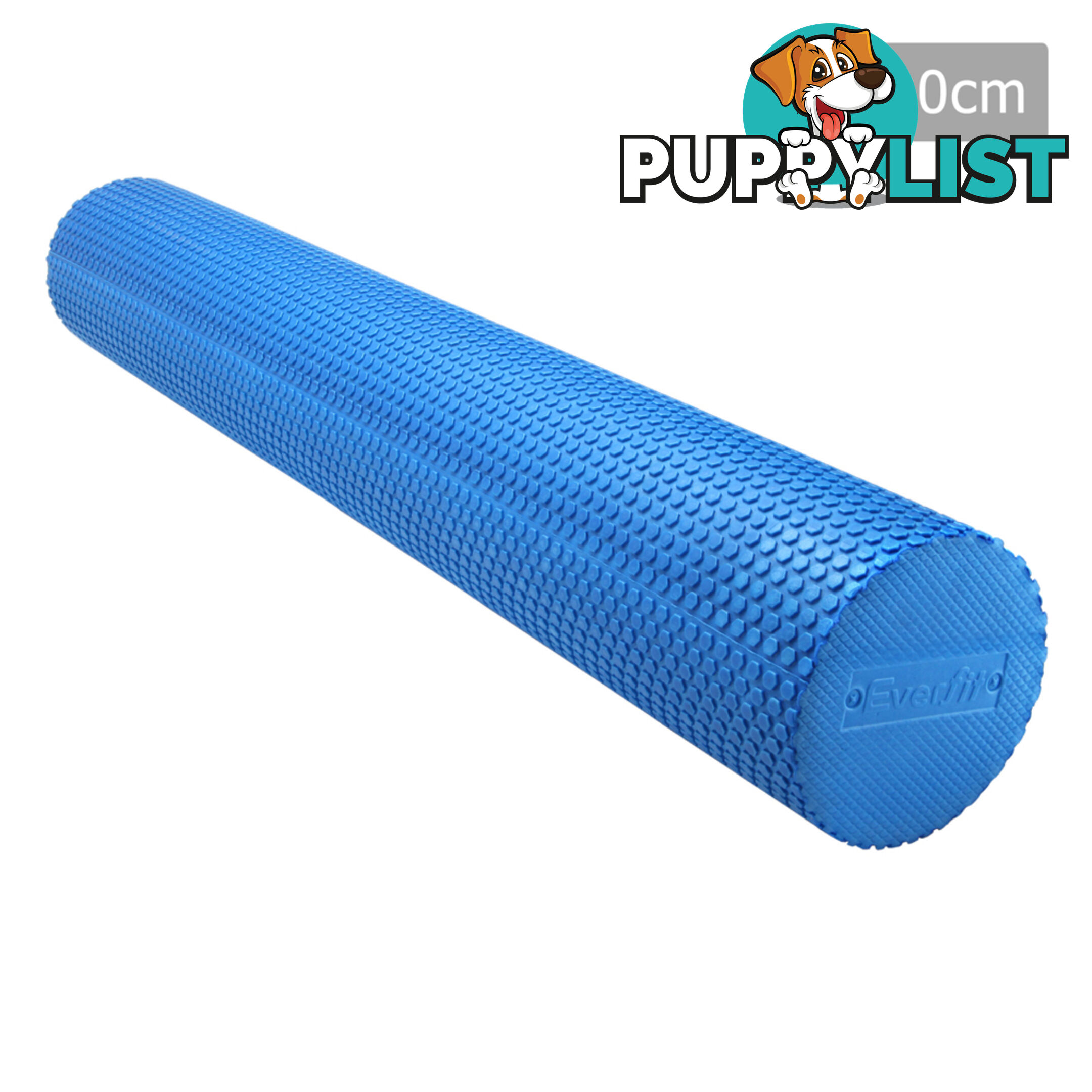 Yoga Gym Pilates EVA Stick Foam Roller Blue 90 x 15cm