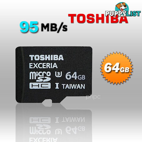 Toshiba 64GB Exceria MicroSDXC UHS-I 95MB/s (SD-C064GR7VW060A)