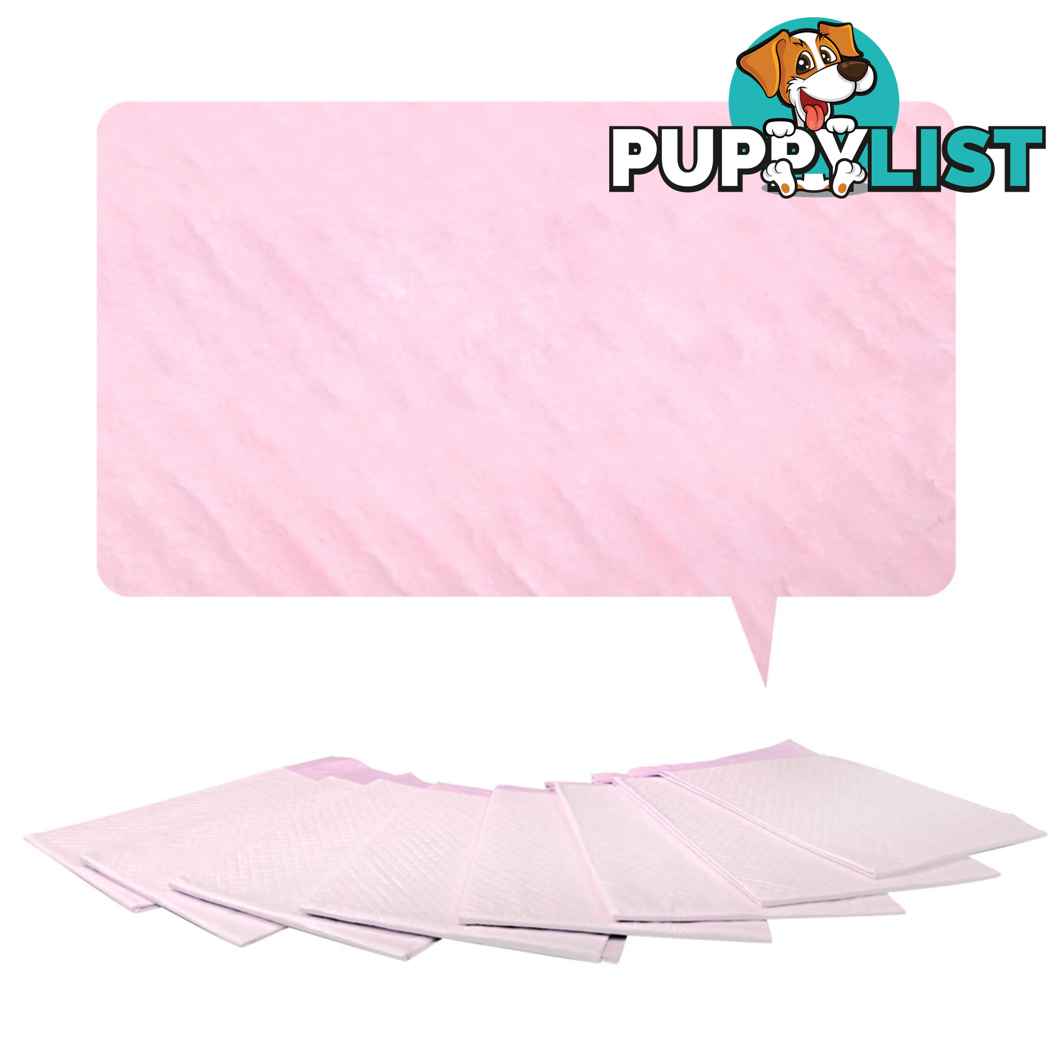 100 Puppy Pet Dog Toilet Training Pads Pink