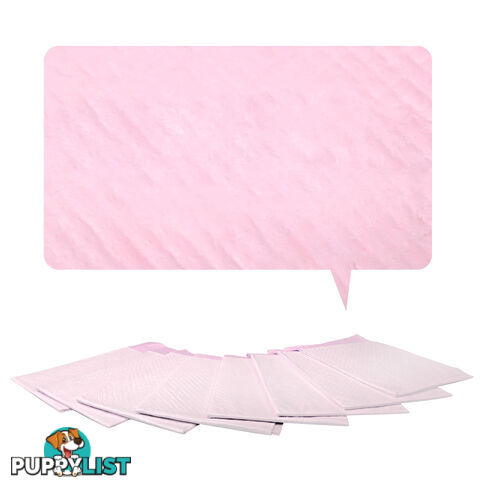 100 Puppy Pet Dog Toilet Training Pads Pink