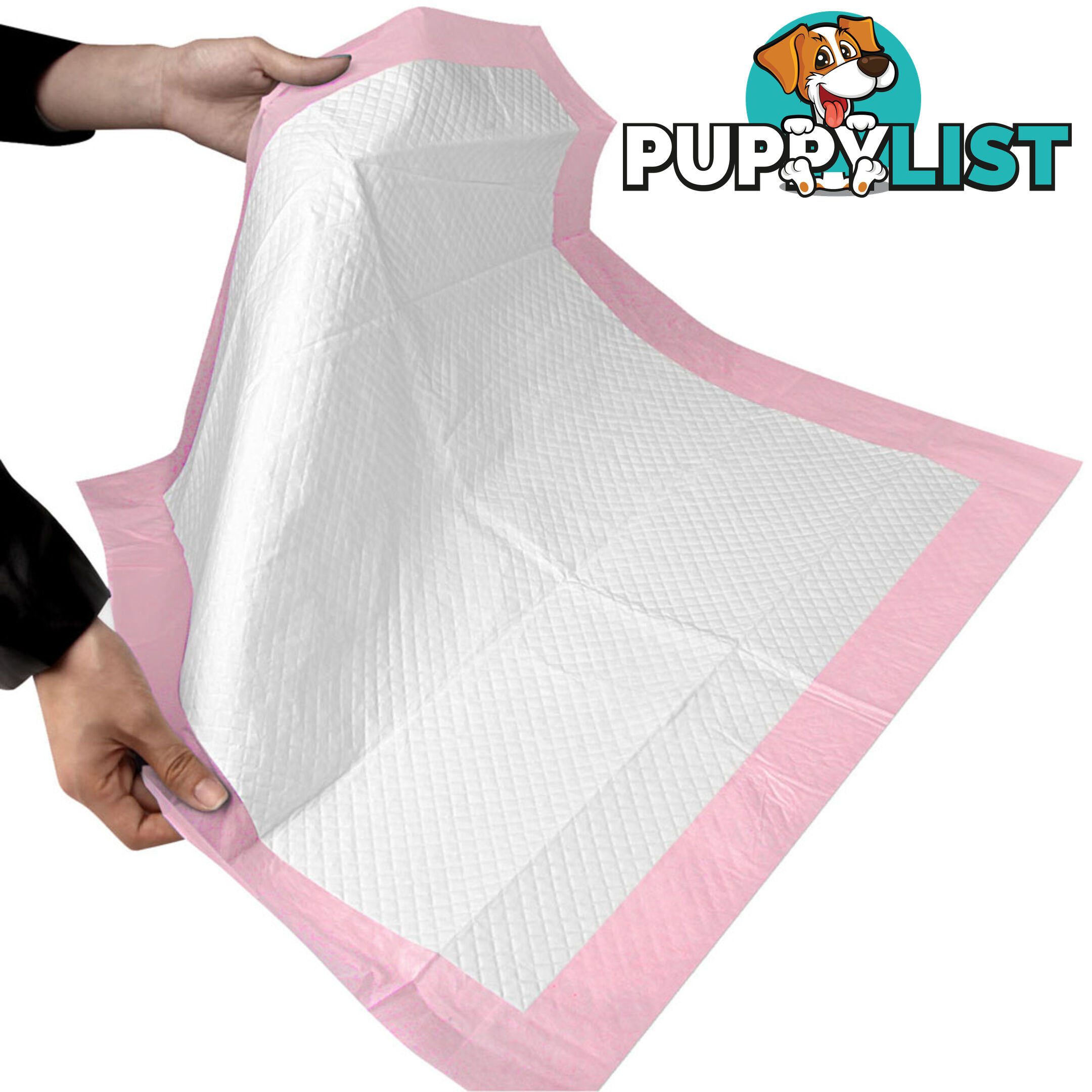 100 Puppy Pet Dog Toilet Training Pads Pink