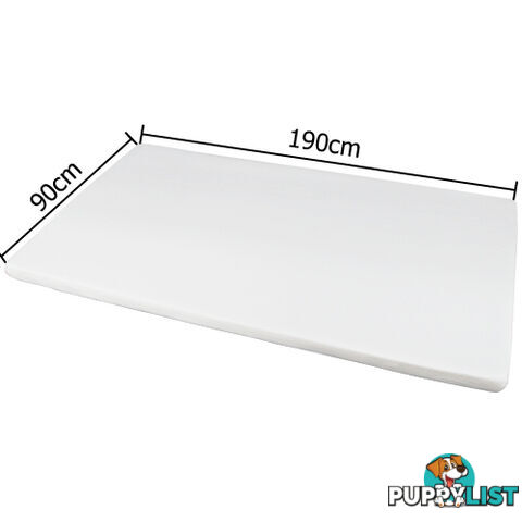 Visco Elastic Memory Foam Mattress Topper 7cm Single