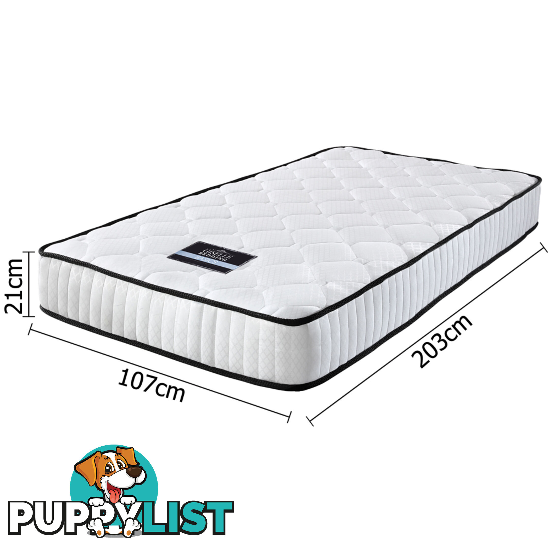 High Density Foam Pocket Spring Mattress 21cm King Single