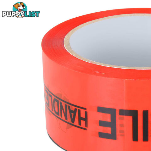 36 Rolls Red Fragile Tape 48mm x 75m