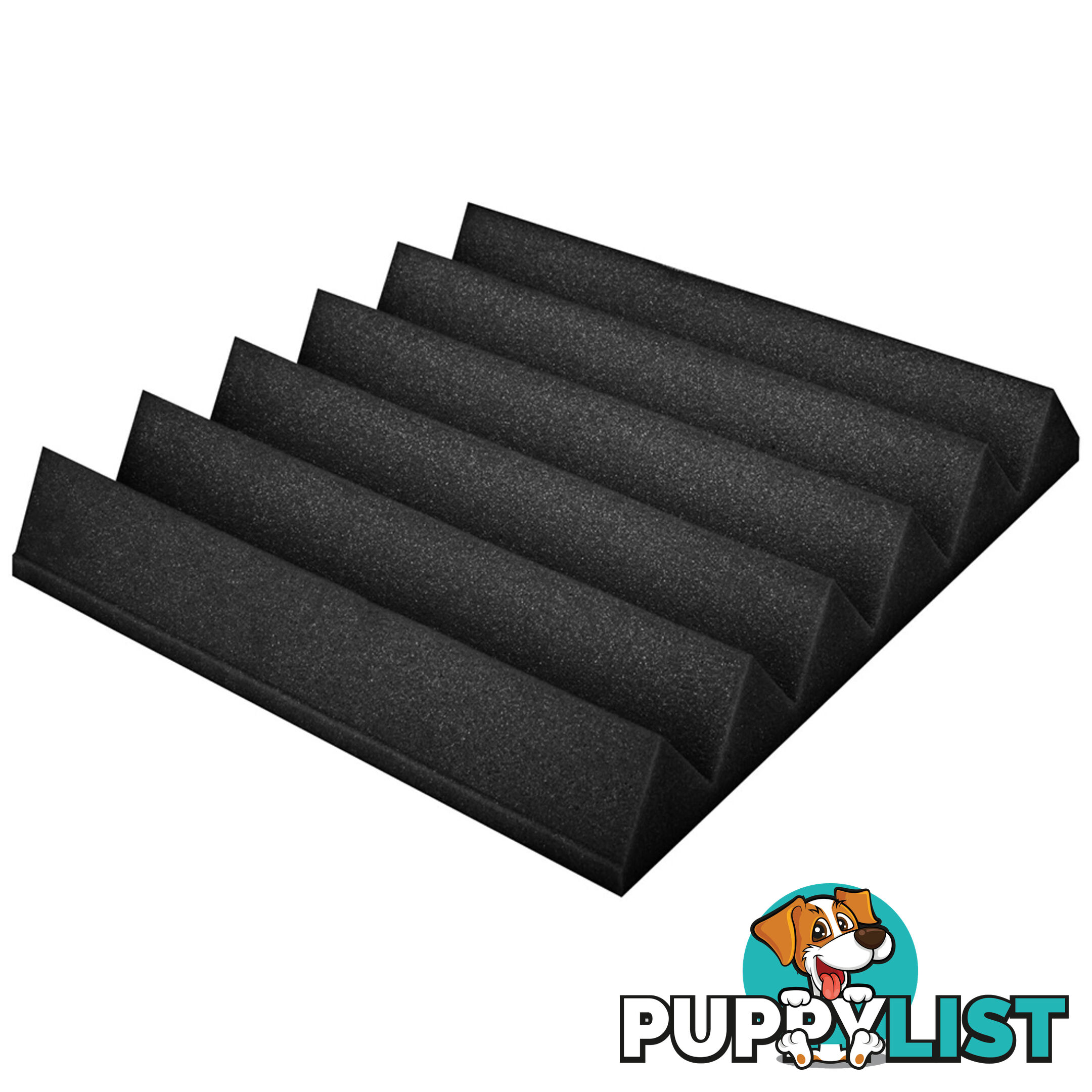 6 Teeth Wedge 30 x 30cm Acoustic Foam Panels x 40