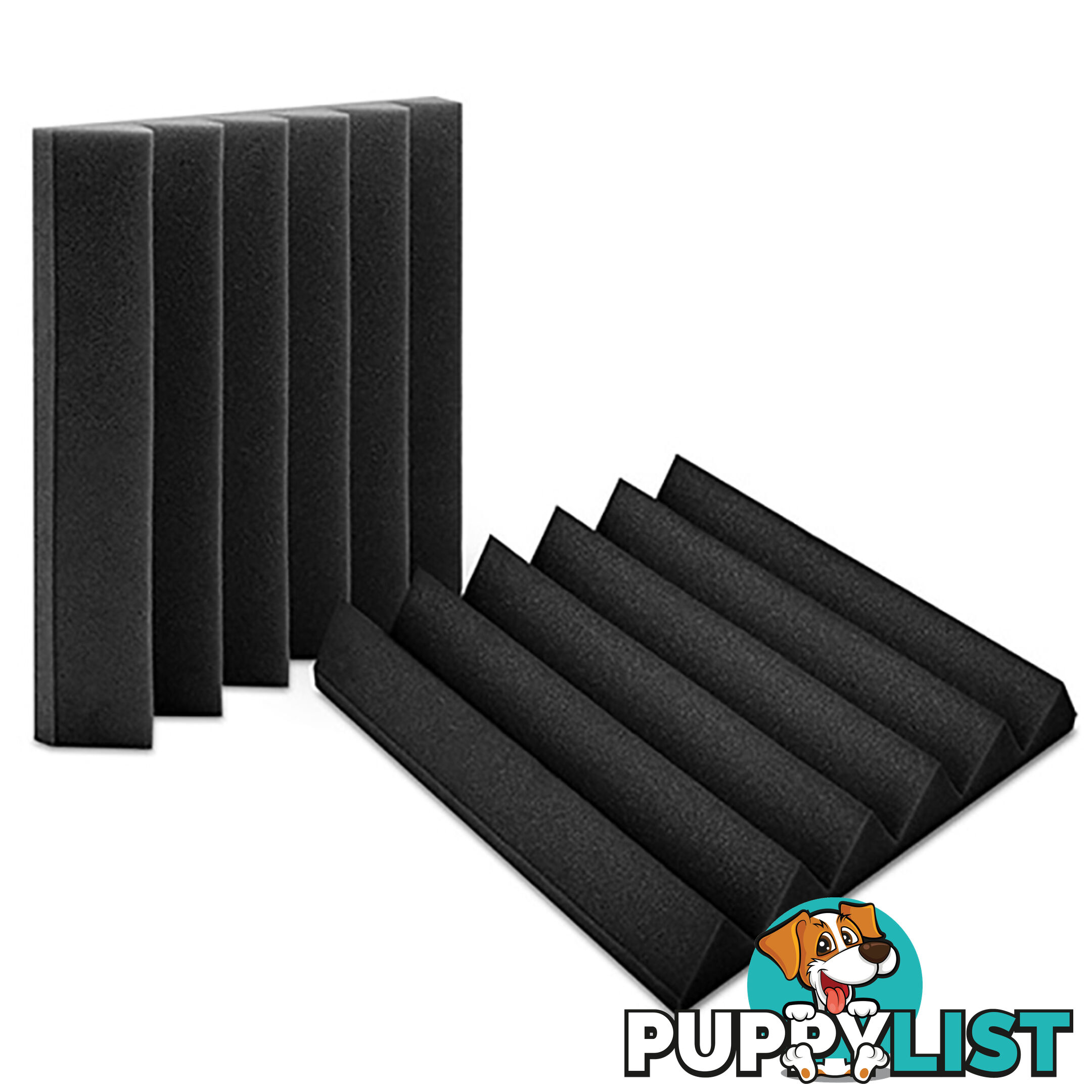 6 Teeth Wedge 30 x 30cm Acoustic Foam Panels x 40