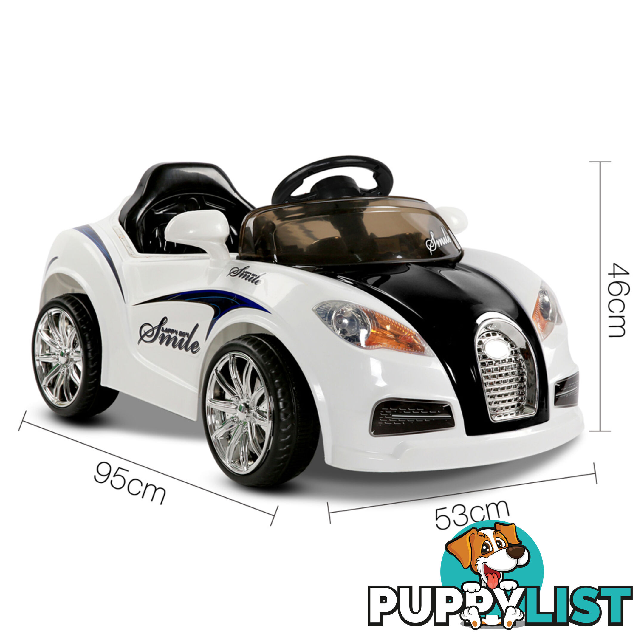 Kids Ride on Car with Remote Control White