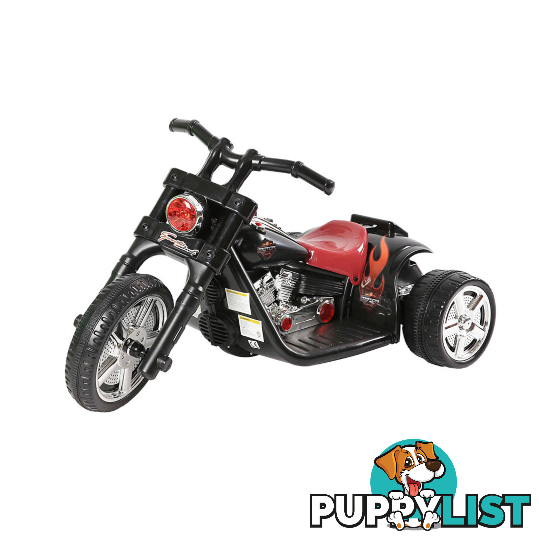 Kids Ride on Motorbike Black