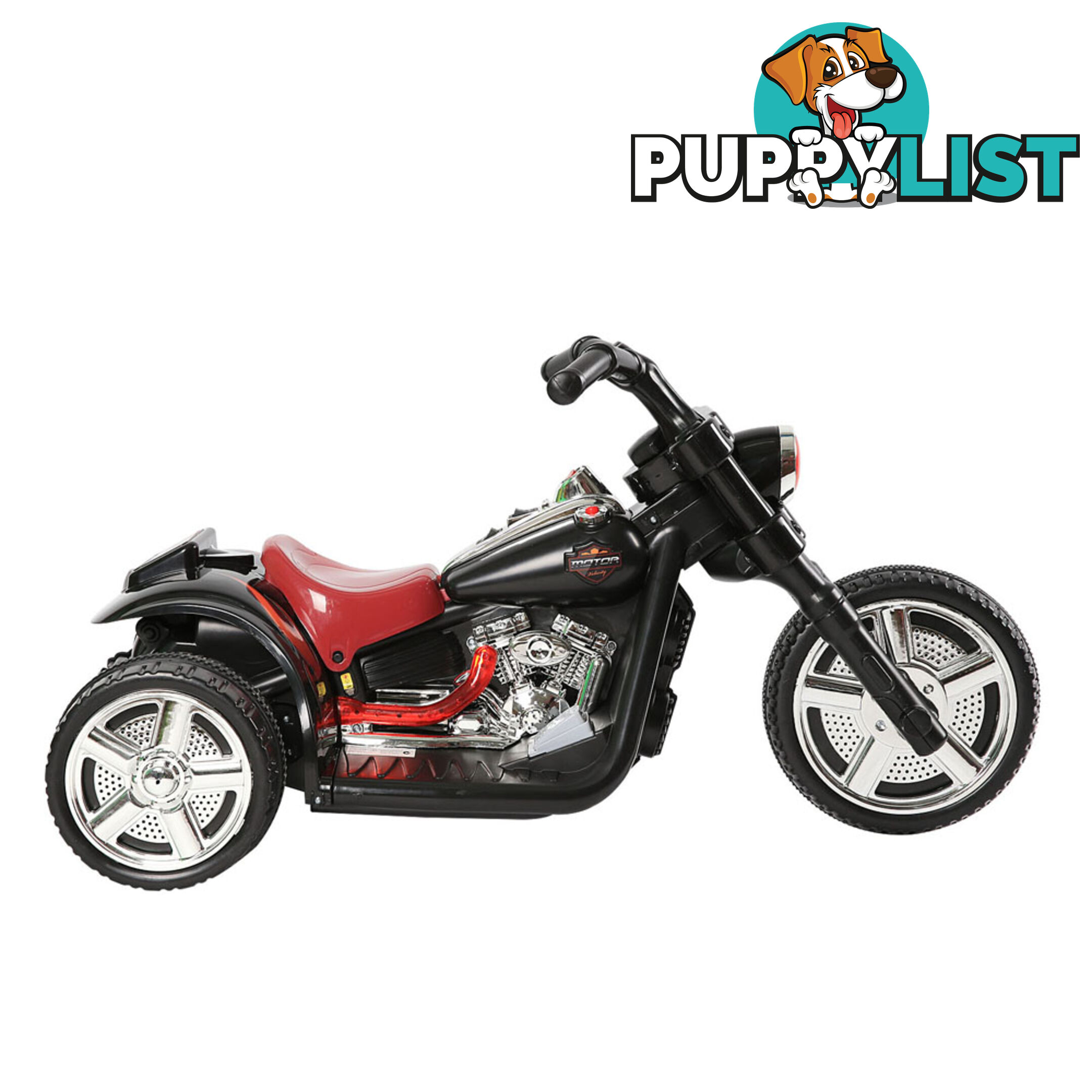 Kids Ride on Motorbike Black