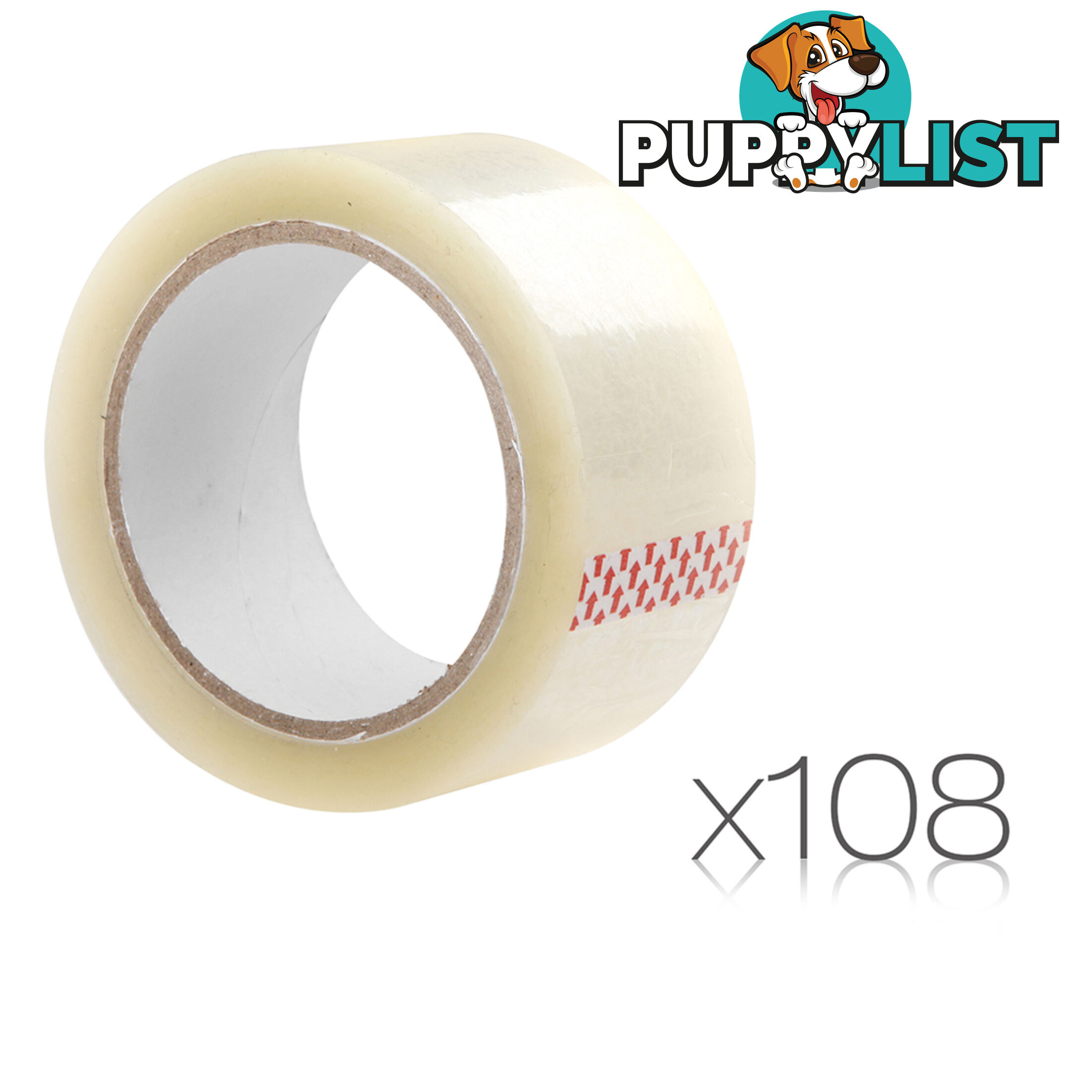 108 Rolls Transparent Packing Tape